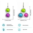 thumbnail image 4 of Simple Dimple Fidget Toy Mini Keychain Early Education Brain Teaser Popping Fidget Toys Stress Relief Hand Toys for Kids Adults (4 Color,2pcs), 4 of 7