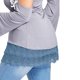 thumbnail image 4 of ICHUANYI Clearance Women's Layered Tiered Sheer Lace Trim Extender Half Slip Plus Size Skirt(Blue, L) ICHUANYI WER2023080900566, 4 of 7