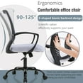 thumbnail image 3 of FDW Ergonomic Office Chair, Swivel Rolling, Lumbar Support for Men, Women(White), 3 of 7