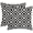Black and White Square Pattern, variant on Throw Pillow Covers Pack of 2 Double-Sided Printing Home Indoor and Outdoor Sofa Bed Decor 18 x 18 Inch Traditional Ethnic Geometric Pattern pillowcover(18x18, Boho Geometric Pattern)