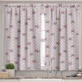 thumbnail image 2 of Ambesonne Nature Valance & Curtain, Digital Drawn Rainbow Print, 55"x30", White Multicolor, 2 of 7