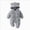 Grey, variant on B Infant Jumpsuit Baby Hooded Jumpsuit Infant Toddler Winter Warm Snowsuit Footless Romper Outwear Newborn Fall Winter Gift Clothes,Grey Jumpsuit Bodysuit