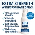 thumbnail image 2 of Dry Grip Antiperspirant Spray, Antiperspirant Spray For Sweaty Hands & Feet, 15% Aluminum Chloride, Fragrance-Free Hand & Foot Sweat Control For Sports, Work & Everyday Use 60ml, 2 of 6