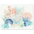 thumbnail image 1 of Cut N' Funnel "Sea Plants & Shells" Designer Flexible Plastic Cutting Board Mat 15" x 11.5", 1 of 7