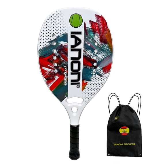 Paleta de tenis de playa WLSRW con agarre de espuma EVA de fibra de carbono