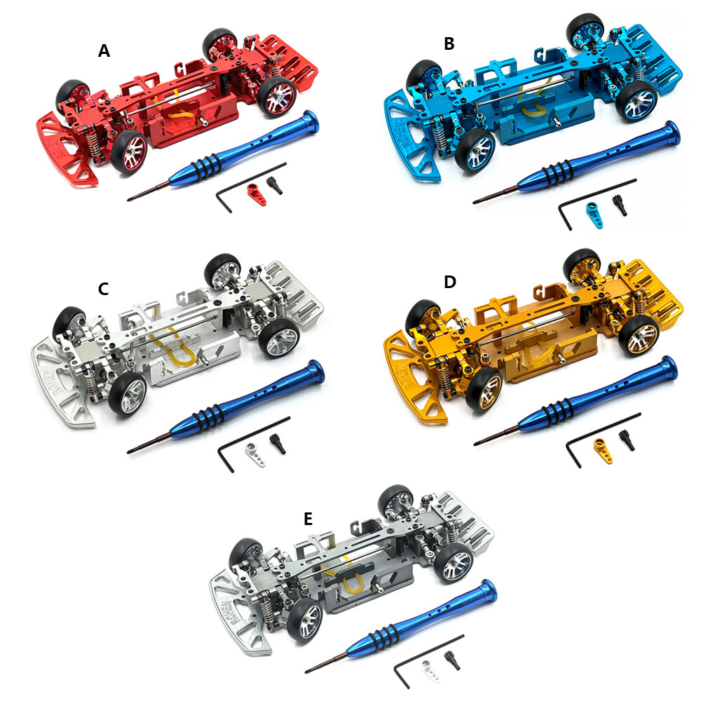 1/28 RC Car Metal Upgrade Modified Frame Vehicle Assembly Set