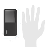 Pocket Juice Slim Pro 20,000mAh, Portable Power Bank and Charger with Dual USB Ports, Black