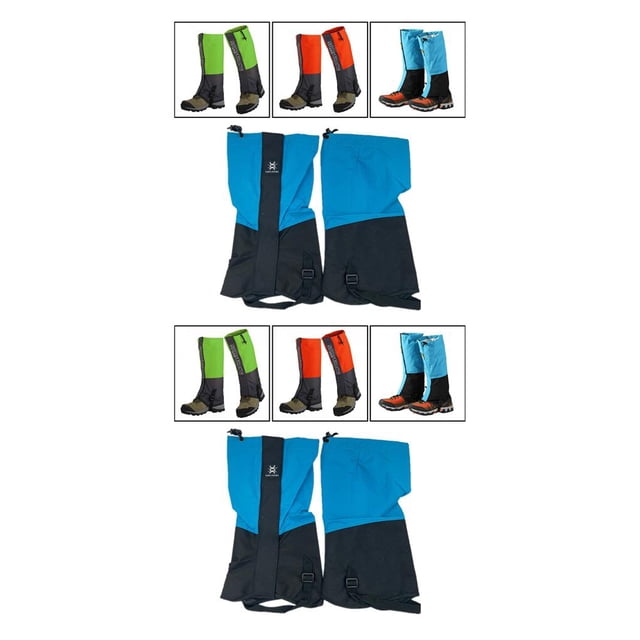 Advancent Snow Hiking Legging Shoes Boot Climbing Leg Cover Outdoor Gaiters Waterproof Azul 2piezas