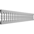 thumbnail image 3 of Ekena Millwork 38"H x 15'L Fiberthane Avalon Unassembled Balustrade Railing Kit, Style G (6 7/8" On-Center Spacing to Pass 4" Sphere Code), 3 of 6
