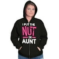 thumbnail image 4 of Aunt Cute Funny Cool Crazy Auntie Zip Hoodie Sweatshirt Women Brisco Brands X, 4 of 6