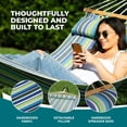 thumbnail image 4 of Bliss Hammocks Caribbean Hammock with Pillow and Hardware, 48 Inch Wide, Candy Stripe, 4 of 17