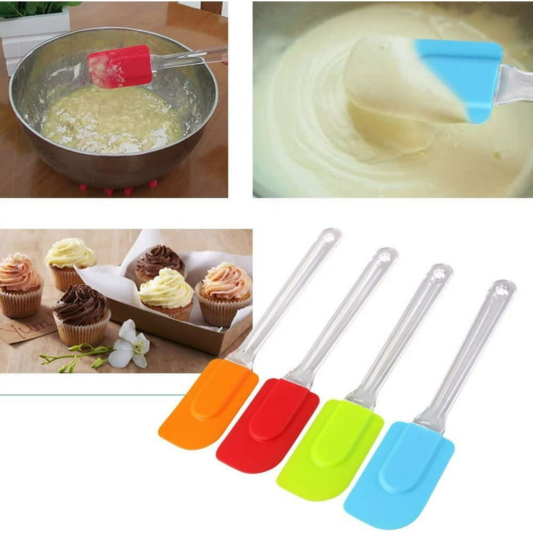 Heat Resistant Silicone Spatula Set For Cooking, Baking, And Mixing -  Non-stick Rubber Spatula, Oil Brush, And Back To School Supplies - Temu