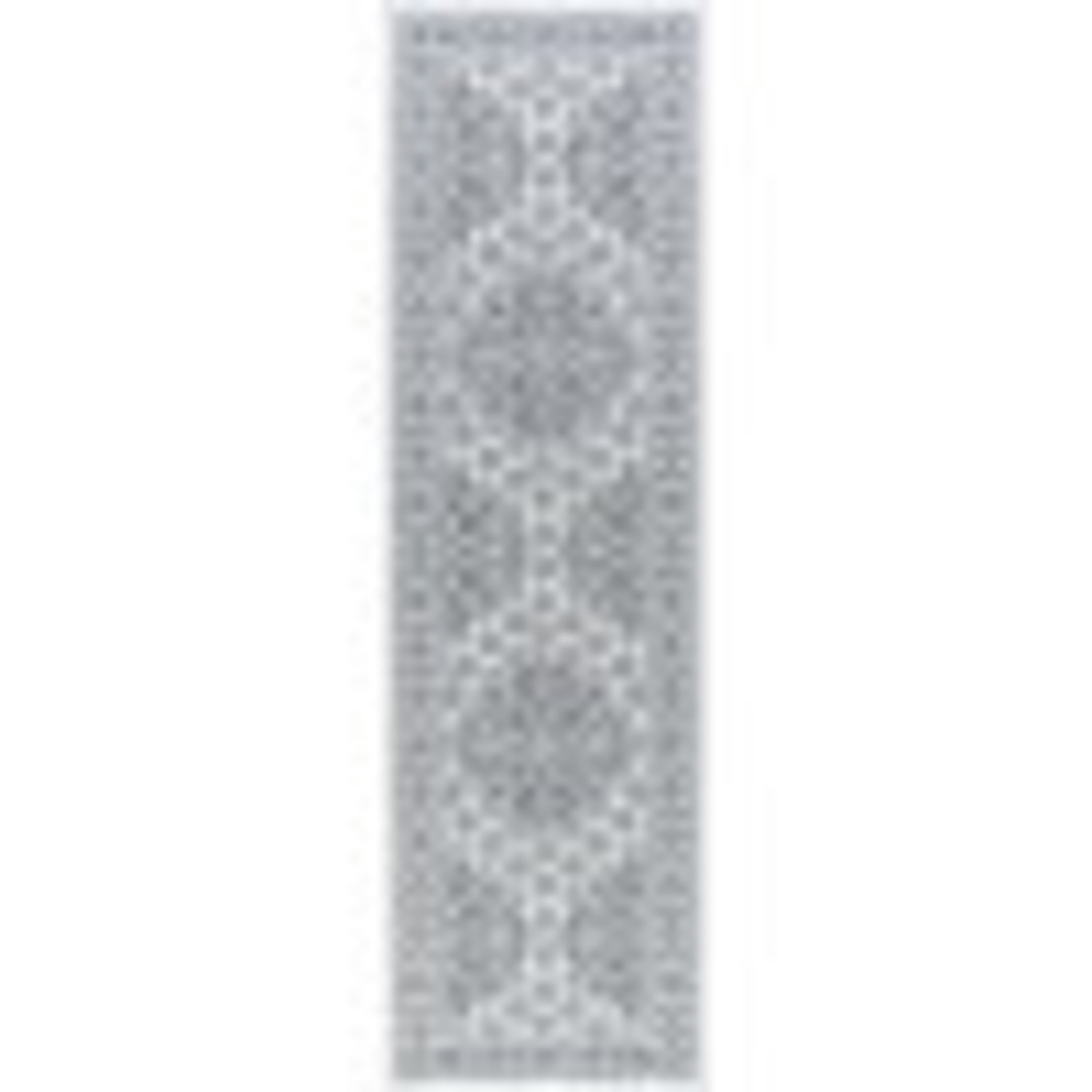 Traditional 2x11 Area Rug (2'3'' x 11') Oriental Ivory, Gray Indoor Runner Easy to Clean