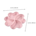 thumbnail image 5 of Masteelf Pink Multigrid Fruit Plate for Home Use Compact Size Snack Plate Made of PP, 5 of 8