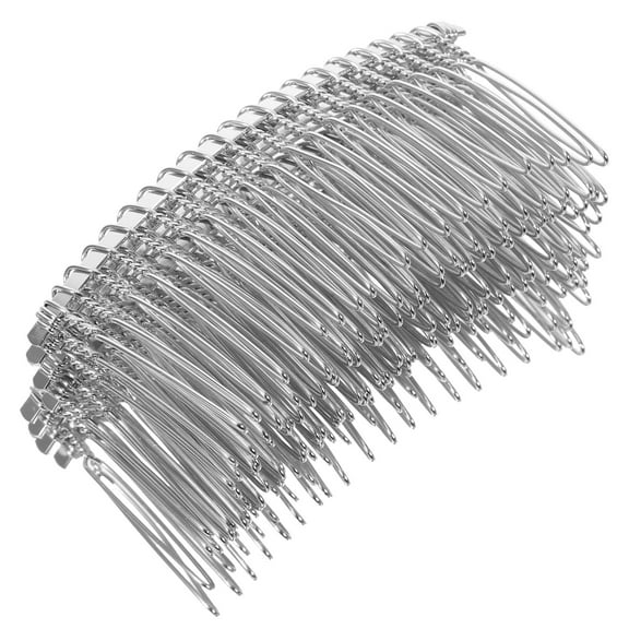 TOYMYTOY 10Pcs Hair Combs Wire Twist Silver Claw Shape for Women Daily Use