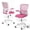 Pink, variant on ELLEGNT 1 PCS Home Office Drafting Chair with Adjustable Footrest and Flip-Up Armrests , Ergonomic Stool for Study or Desk Work Gray