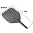 thumbnail image 4 of Perforated Turning Peel 12 Inch Rectangular Pizza Shovel Aluminum Hard Coating Pizza Peel Paddle Short Pizza Tool, 4 of 8