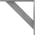 thumbnail image 4 of Ekena Millwork 2"W x 14"D x 14"H Traditional Steel Bracket, Hammered Gray, 4 of 13