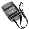 thumbnail image 4 of Billetera de pasaporte de nylon con correas de cruce Tarjeta multifuncional Tarjeta Multifuncional Titular de teléfono bolsa bolsa Unisex Organizador de viaje Mochilero Gris Methold HA025210-02, 4 of 7