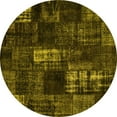 thumbnail image 1 of Ahgly Company Indoor Round Patchwork Yellow Transitional Area Rugs, 8' Round, 1 of 4