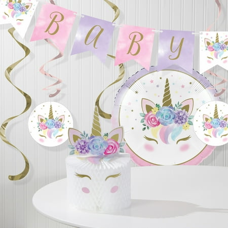 Unicorn Baby Shower Decorations Kit