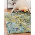 thumbnail image 1 of Unique Loom 3142274 5 x 8 ft. Bondi Chromatic Rectangular Rug, Green, 1 of 10