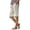 *Beige, variant on VBVC Women's Cotton Linen Striped Cuffs Capri Pants with , Wide Leg Summer Trousers For Women , Ladies' Casual Knee Length Shorts with Pockets, S-3XL