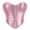 Pink, variant on Xfvqtps Corsets for Women Sequin Lace up Back Straps Boned Overbust Corset Bustier Shapewear Pink