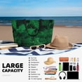 thumbnail image 5 of Naloa Green Leave Fern Large Capacity Beach Bag, Waterproof Sandproof Beach Swim Pool Bag Tote Bag for Women, 5 of 7