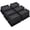 Black 6 Pack, variant on Bed Risers 6 Inch Heavy Duty,Oversized Couch Risers, Extra Wide Furniture Risers for Sofa Table Desk Headboard Chair Lifting,Rectangle Risering Blocks Support 6000 lbs(4 Pack Brown)