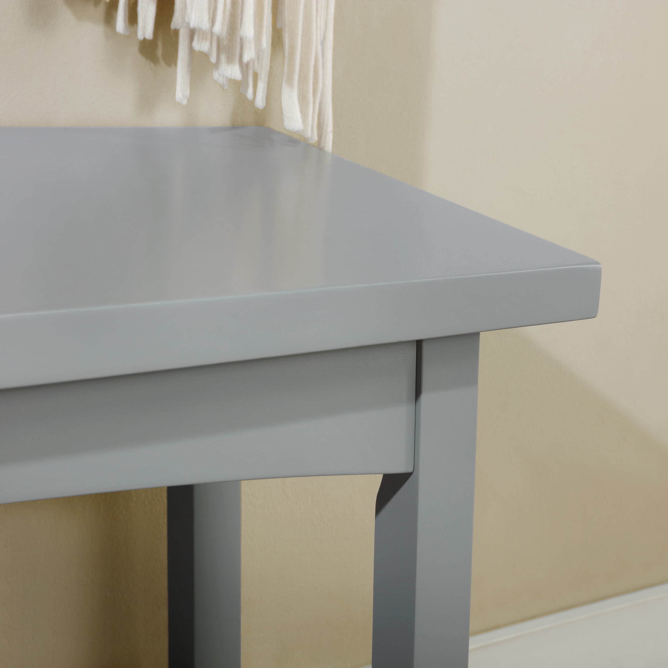 Alaterre Furniture Coventry 32" Wood Console Table with Drawer and Shelf, Gray
