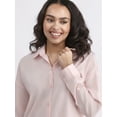 thumbnail image 4 of No Boundaries Oversized Button-Up Shirt and Boxer Shorts Set, 2-Piece, Women's, 4 of 5