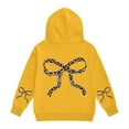 thumbnail image 4 of LWNYDPLSD Girls Baggy Hoodies Bowknot Fashion Prints Sweatshirts for Kids Long Sleeve Pullover Hoodie Toddler Preppy Cute Clothes, 4 of 6