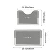 thumbnail image 3 of Antqov Bathroom Rugs, Super Absorbent Soft Bath Mat 2 Piece with U-Shaped Toilet Rug Non-Slip Thin Bath Rug for Home Bathroom Floor ( 16x24" + 16x20" ), 3 of 6