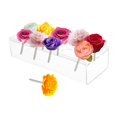 thumbnail image 1 of Florero de acrílico transparente Arreglos florales rectangulares Centro de mesa decorativo para boda Mesa de comedor Florero para decoración del hogar , 10 hoyos BLESIY florero de acrílico, 1 of 8