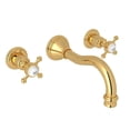 thumbnail image 1 of Rohl U.3794X/To-2 Georgian Era 1.2 GPM Wall Mounted Widespread Bathroom Faucet - Gold, 1 of 1