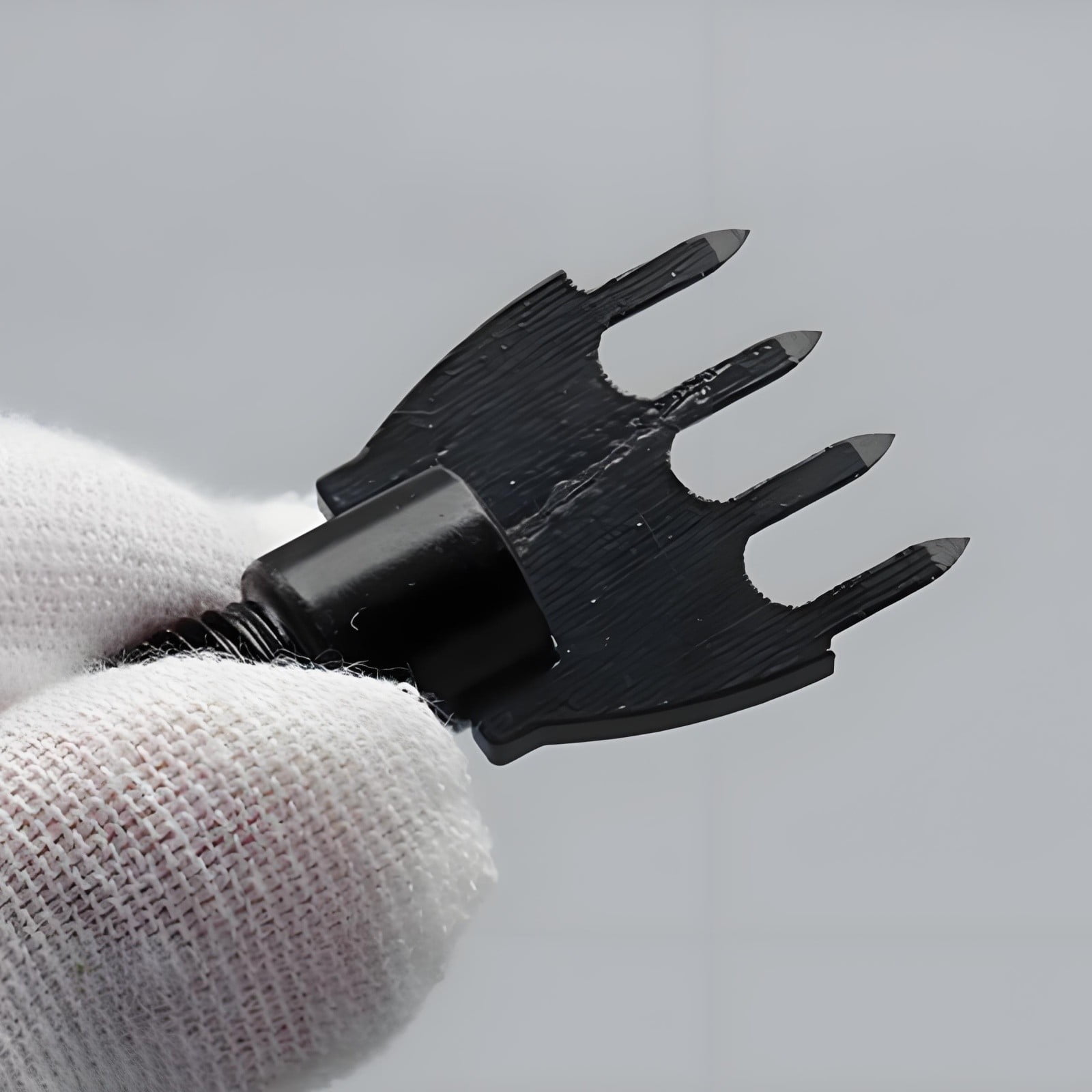 Leather Stitching Hole Punch Tool Set – Replaceable Prong Heads with 4mm/5mm/6mm Spacing for DIY Leathercraft, Belts, Wallets & Bags (10 Heads + Handle)