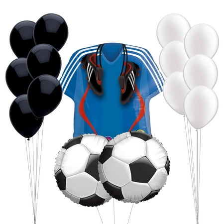 World Soccer Jersey Party Supplies 15pc Summer Balloon Pack