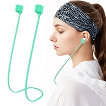 Anti-Lost Straps for Headphone, Anti-Lost Neck Cord, Colorful Soft Silicone Sports Lanyard, Neck Rope Cord, Silicone Sports Lanyard and Ear Hook, 1 Pcs, 21.6x0.2"