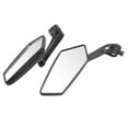 thumbnail image 4 of Pair Motorcycle Rear View Mirror Black HD Rotatable for Thread 8mm 10mm Scooter ATV, 4 of 5