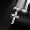 thumbnail image 6 of Jewmon Celtic Cross Necklace Stainless Steel Men's Pendant Neclace Viking Cross Jewelry Gift for Dad, 6 of 8