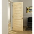 thumbnail image 3 of Frameport Louvered Solid Manufactured Wood Plantation Louver Slab Standard Door, 3 of 6