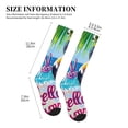 thumbnail image 5 of Bixox Tropical Flamingo Summer Print Compression Socks,Compression Socks Women & Men Circulation for Medical,Running,Athletic, 5 of 7