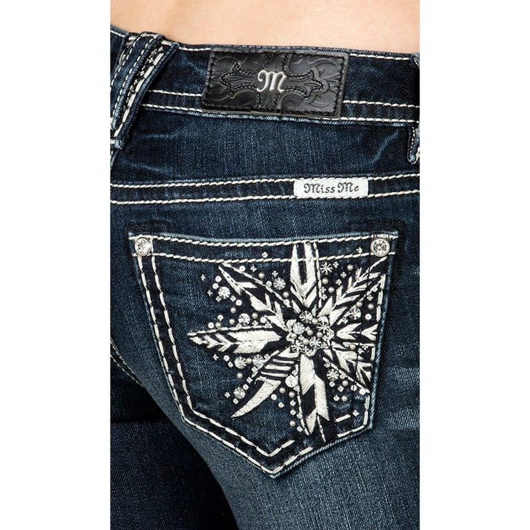 Juniors' SO® Bandana Patchwork Denim Jeans