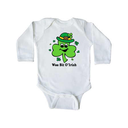 

Inktastic Wee Bit O Irish Gift Baby Boy or Baby Girl Long Sleeve Bodysuit