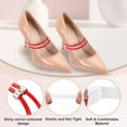 thumbnail image 3 of Uxcell 4 Pcs Correas para Tacones de Rhinestone, Correas Elásticas Desmontables para Tacones Rojos, 3 of 7
