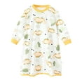 thumbnail image 1 of Hiiyo Chemise de Nuit à Manches Longues Col Rond en Coton pour Bébés Garçons Filles, Tailles 3M-4T, 1 of 3