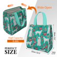 thumbnail image 3 of Great Pyrenees Dog and Pioneer Flower Insulated Lunch Bag for Women & Adults,Large Portable Soft Cooler Lunch Bag,Thermal Food Storage Tote with Pearl Cotton,8.66L,8.75x5.75x9.5 Inch, 3 of 6