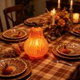 thumbnail image 6 of Halloween Cracked Pumpkin Night Lights, Plastic Pumpkin Lantern Desktop Decor and Party Props, Halloween Bedside, Shelf Decorations, 6 of 6
