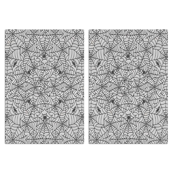 2 Pcs Funny Kitchen Towels,Halloween Spider Web Pattern Microfiber Dish Towels,Kitchen Tea Towels,Kitchen Towel Set (18" X 26")